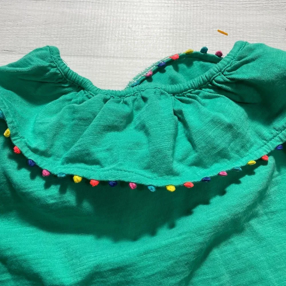 Mini boden‎ girls ruffle neck tank 13/14
